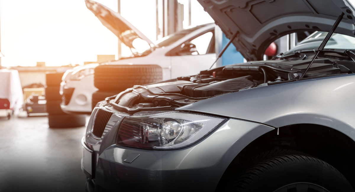 SUV in Repair